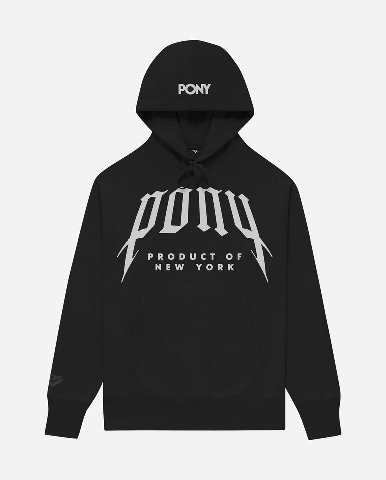 Embroidered Pony Zip-Up Hooded Sweatshirt main image 0