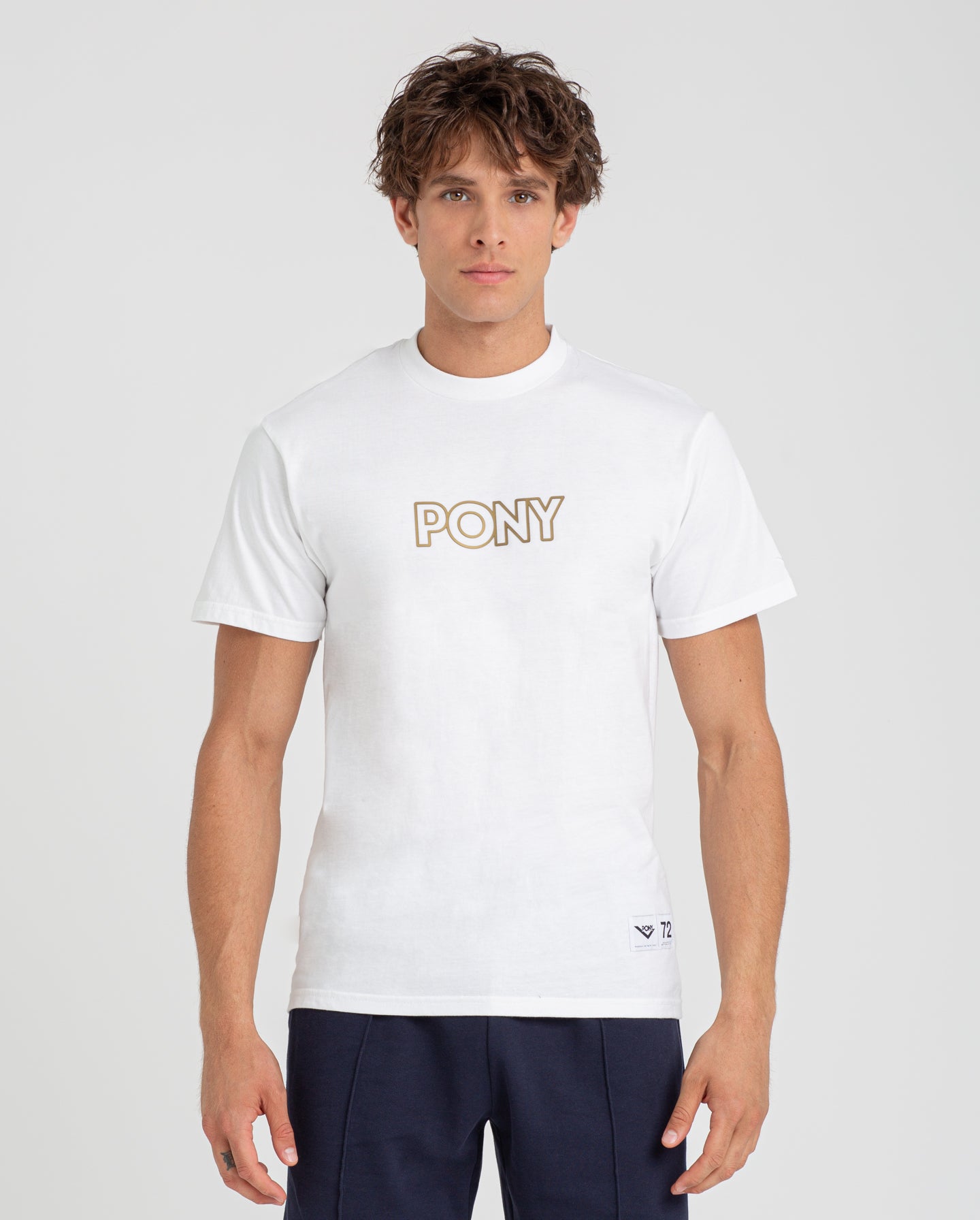 WHITE/GOLD COURT T-SHIRT