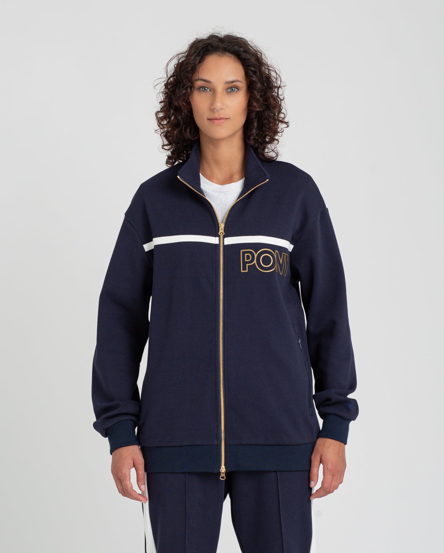NAVY TRACK JACKET
