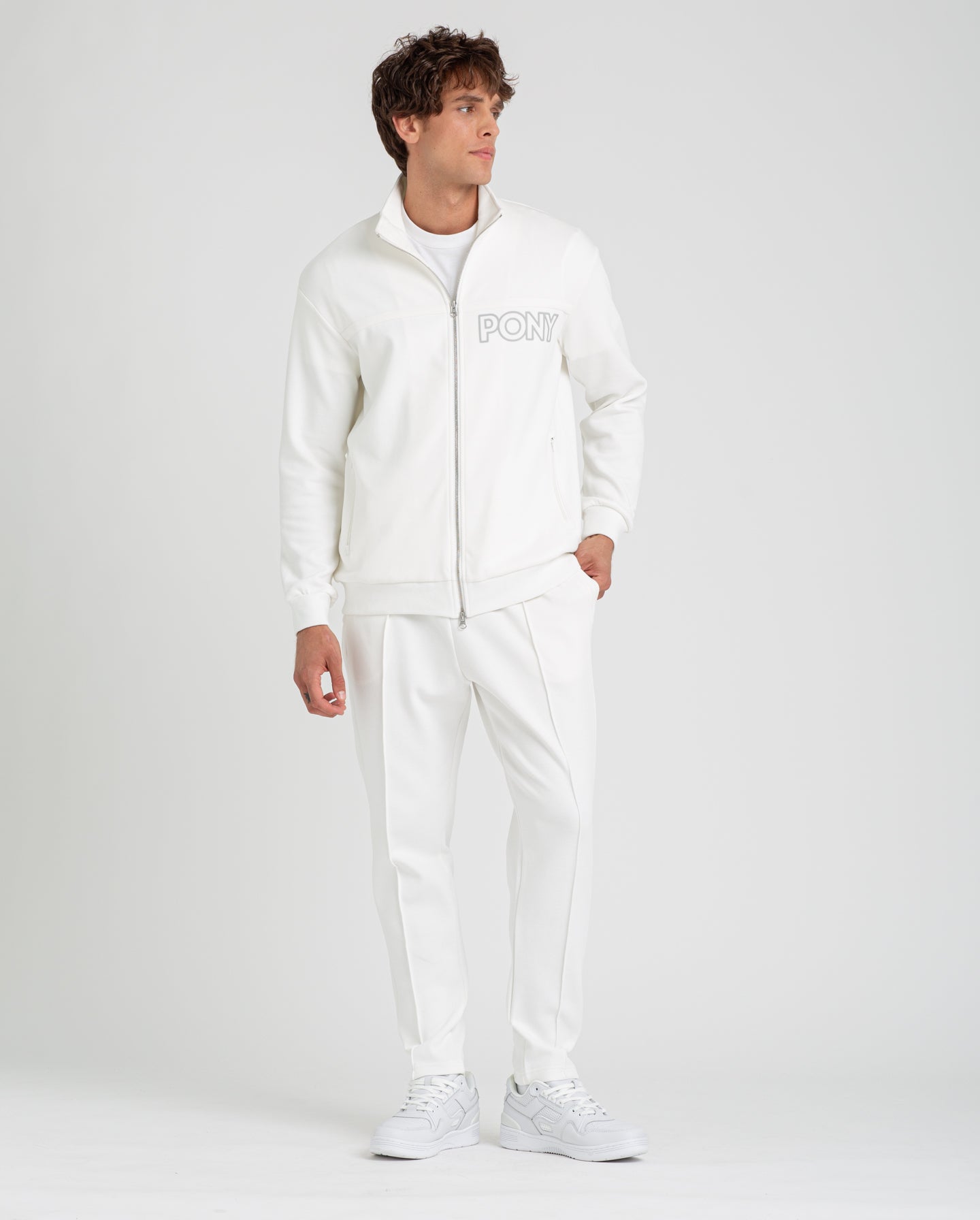 WHITE TRACK JACKET