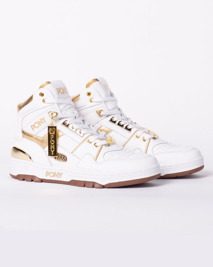 PONY M100 pair facing right with gold chain 50| PONY in front