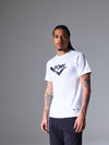 A male model wearing PONY Chevron Lock-up in vinyl printed on the front. Also featuring a PONY Locker label with PONY Chevron Lock-up  and "72" at the bottom.